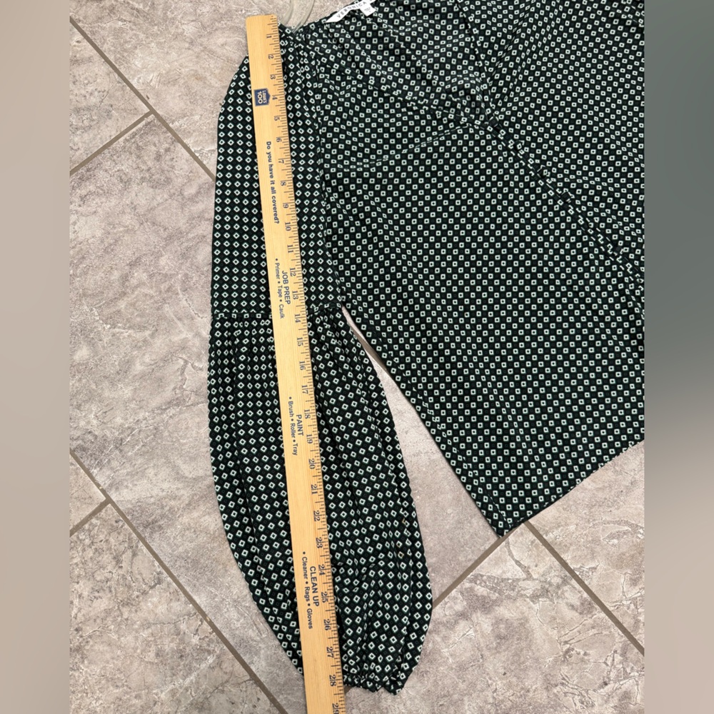 Veronica Beard Dark Green Geometric Blouse Sz 6 - Picture 10 of 12